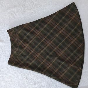 Chaps Wool, lined midi skirt